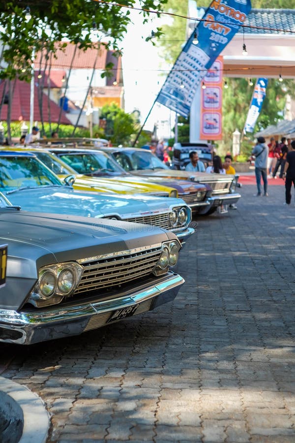 Yogyakarta Indonesia November 9 2019 Chevrolet Impala in a car show Chevy Impala is a full-sized car built by Chevrolet. The Impala was Chevrolet's popular flagship passenger car and was among the better selling American made automobiles in the United States. Yogyakarta Indonesia November 9 2019 Chevrolet Impala in a car show Chevy Impala is a full-sized car built by Chevrolet. The Impala was Chevrolet's popular flagship passenger car and was among the better selling American made automobiles in the United States.