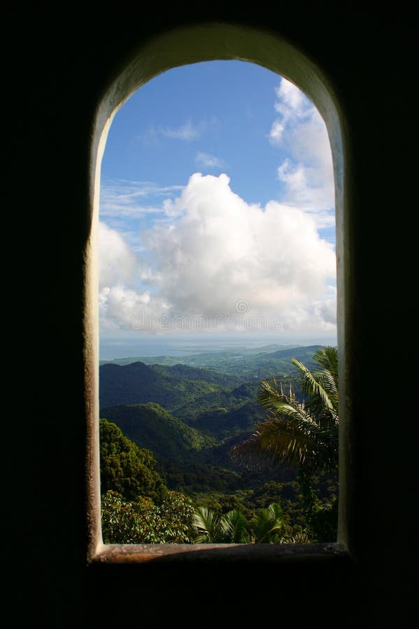 Yokahoo Tower window, looking toward the east point of the Island