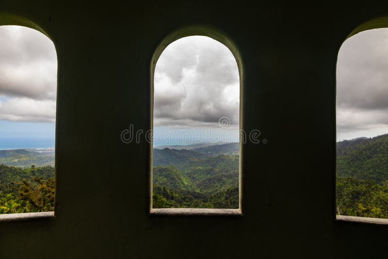 Yokahu Tower window views of the Island