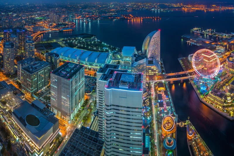 Yokohama, εικονική παράσταση πόλης προκυμαιών της Ιαπωνίας στοκ φωτογραφία με δικαίωμα ελεύθερης χρήσης
