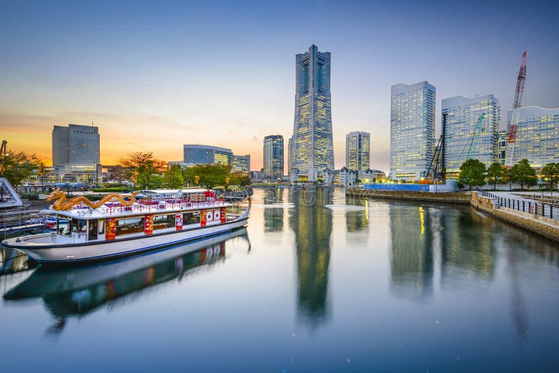 Yokohama, εικονική παράσταση πόλης της Ιαπωνίας στοκ φωτογραφία με δικαίωμα ελεύθερης χρήσης