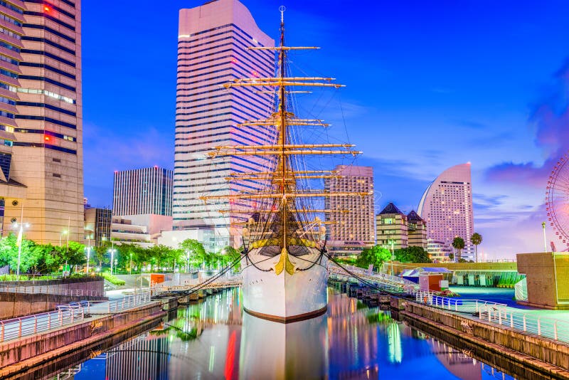 Yokohama, εικονική παράσταση πόλης της Ιαπωνίας στοκ εικόνες με δικαίωμα ελεύθερης χρήσης