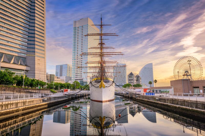 Yokohama, λιμάνι της Ιαπωνίας στοκ φωτογραφία