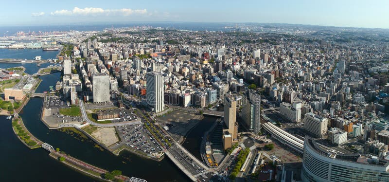 Yokohama οριζόντων της Ιαπωνίας στοκ εικόνα με δικαίωμα ελεύθερης χρήσης
