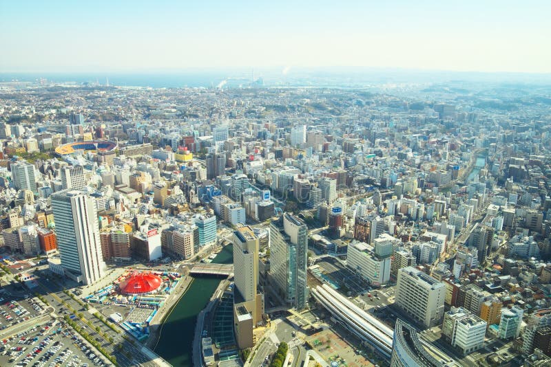 Yokohamastad stock foto