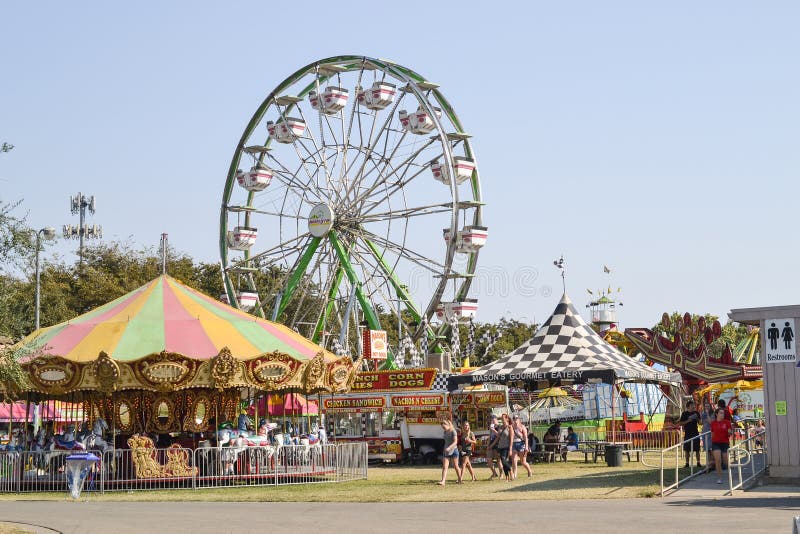 Woodland, California, USA, 20 August 2016. The Yolo County Fair, the largest and oldest free gate fair in California, happens every August in this rural town. Woodland, California, USA, 20 August 2016. The Yolo County Fair, the largest and oldest free gate fair in California, happens every August in this rural town.