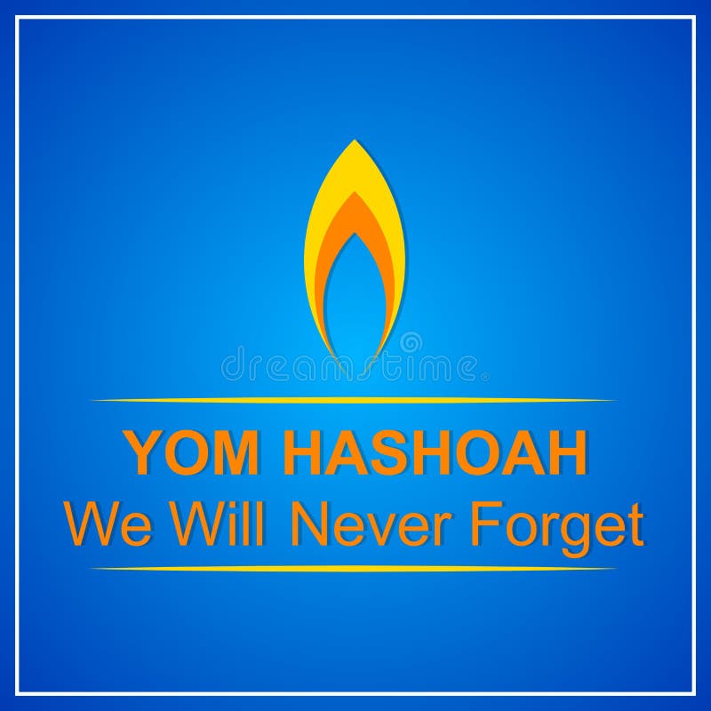 Yom hashoah abstract stock illustration