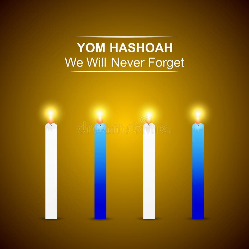 Yom hashoah abstract vector illustration