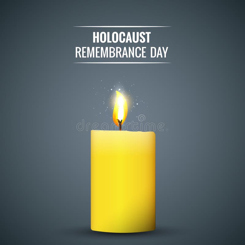 Yom hashoah abstract stock illustration