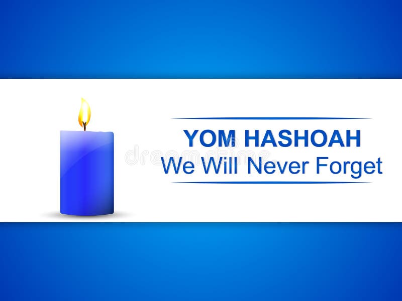 Yom hashoah abstract royalty free illustration