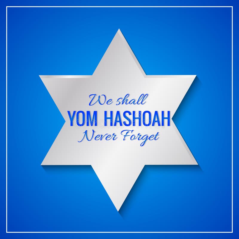 Yom hashoah abstract vector illustration