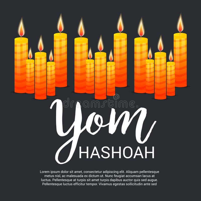 Yom hashoah. royalty free illustration
