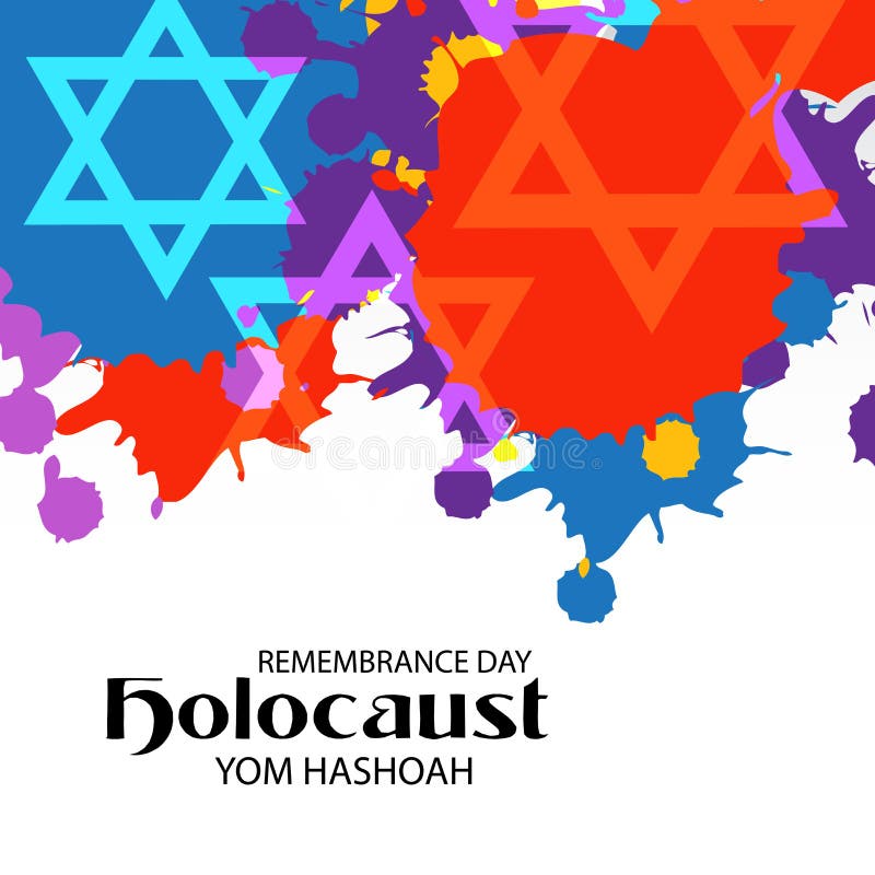 Yom hashoah. royalty free illustration