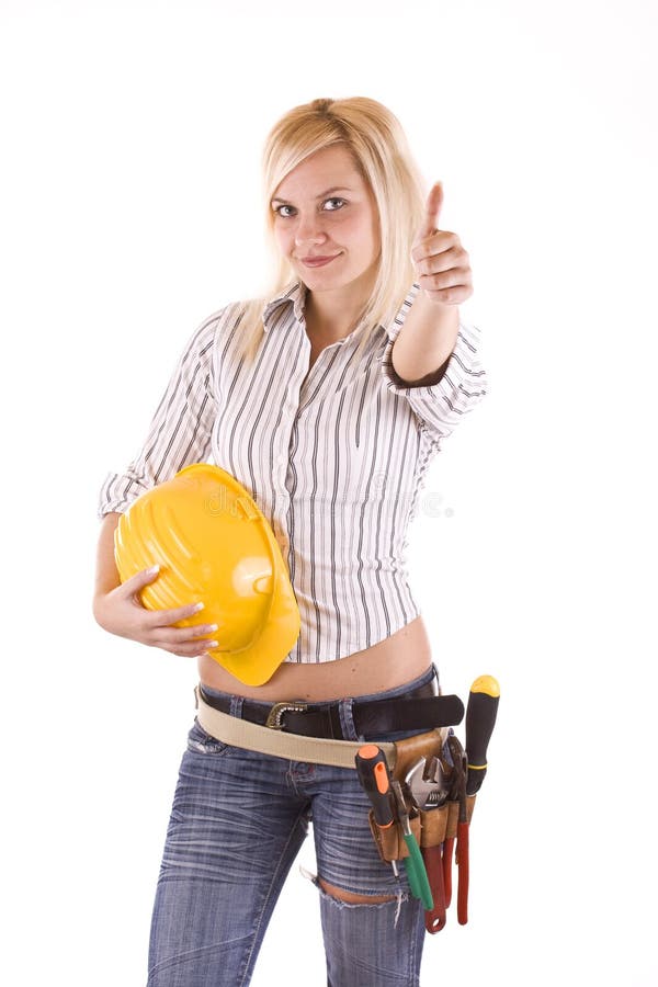 Yong construction worker