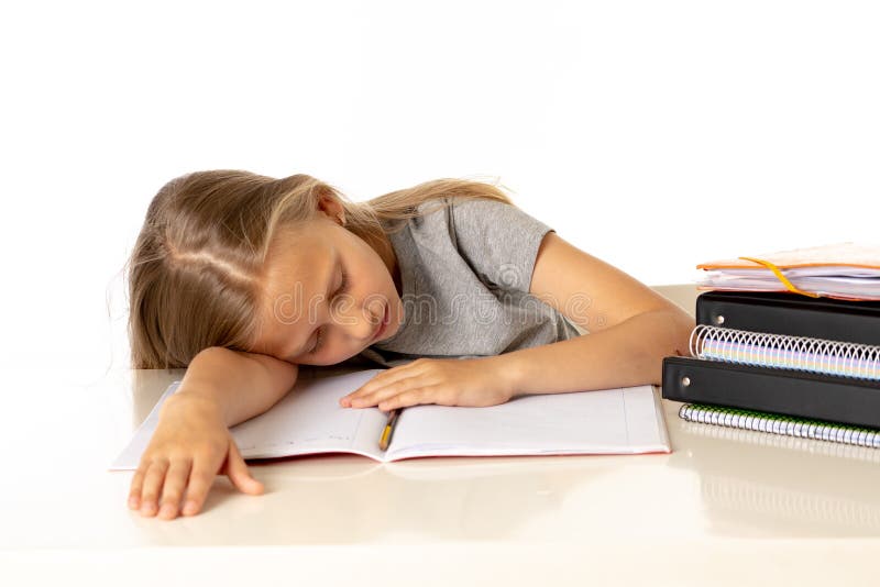 Yong śliczna dziewczyna męcząca i smutna z uczy się problem w edukaci pojęciu fotografia stock Yong śliczna dziewczyna męcząca i smutna z uczy się problem w edukaci pojęciu fotografia stock