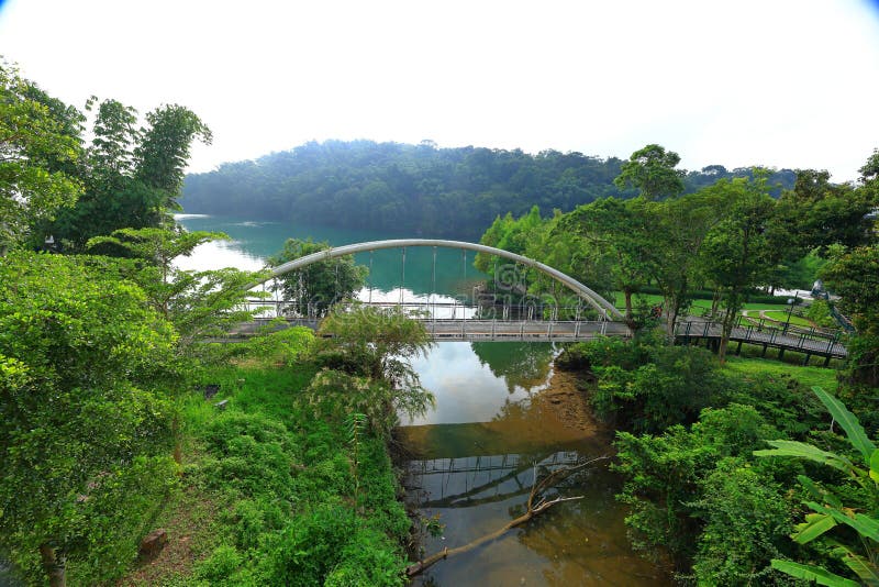 The Yongjie bridge at Sun Moon Lake National Scenic Area, Yuchi Township