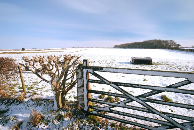 Yorkshire snow scene