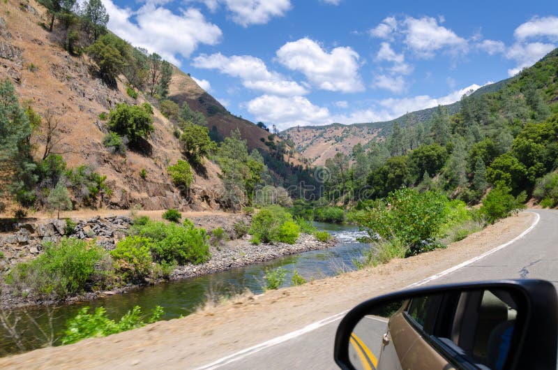 Yosemite by car stock photo. Image of clouds, green, park 37812974