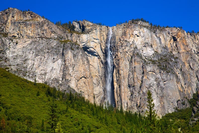 Yosemite Horsetail spadku siklawa w wiośnie Kalifornia obrazy royalty free Yosemite Horsetail spadku siklawa w wiośnie Kalifornia obrazy royalty free