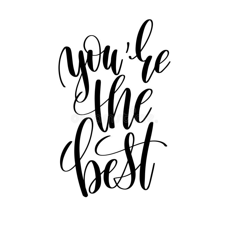 Best Day Black and White Hand Lettering Motivational and Inspirational ...