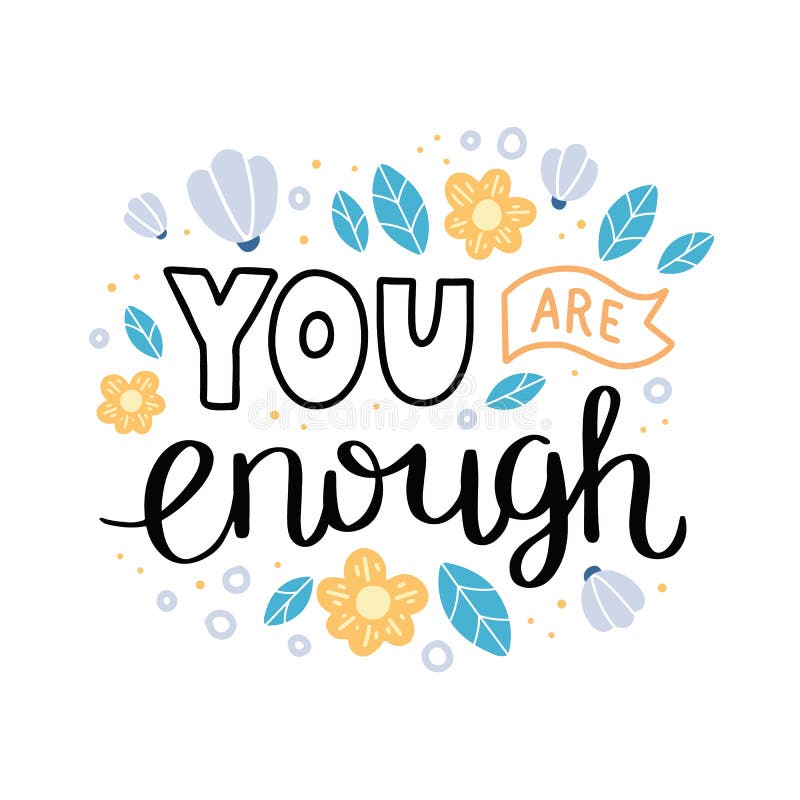 You Enough Calligraphic Stock Illustrations – 45 You Enough ...