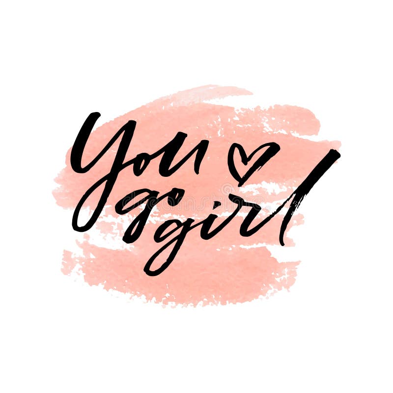 You go girl-pink background