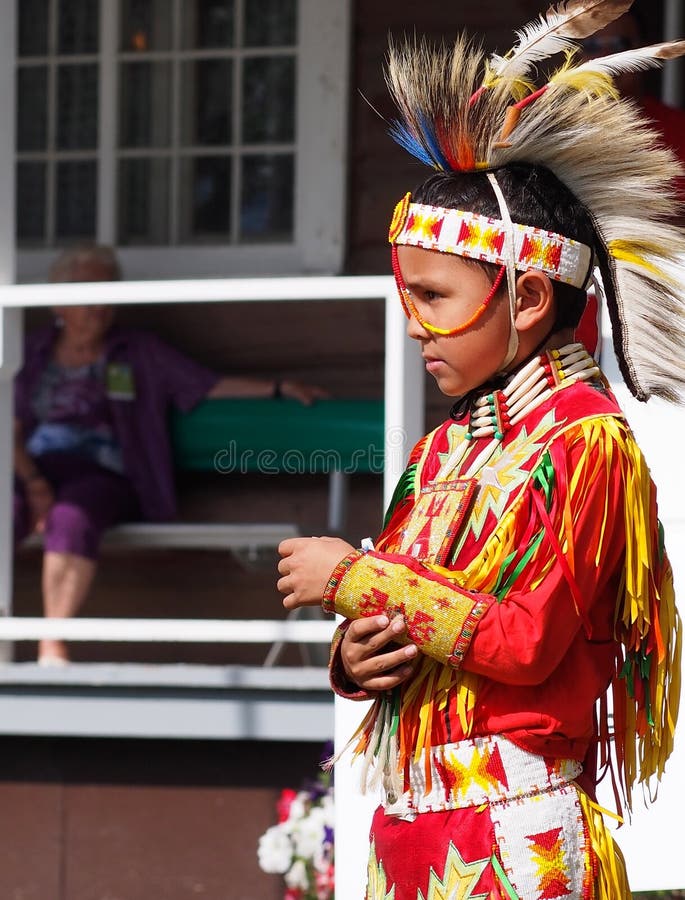Young Aboriginal Boy Dancing royalty free stock images
