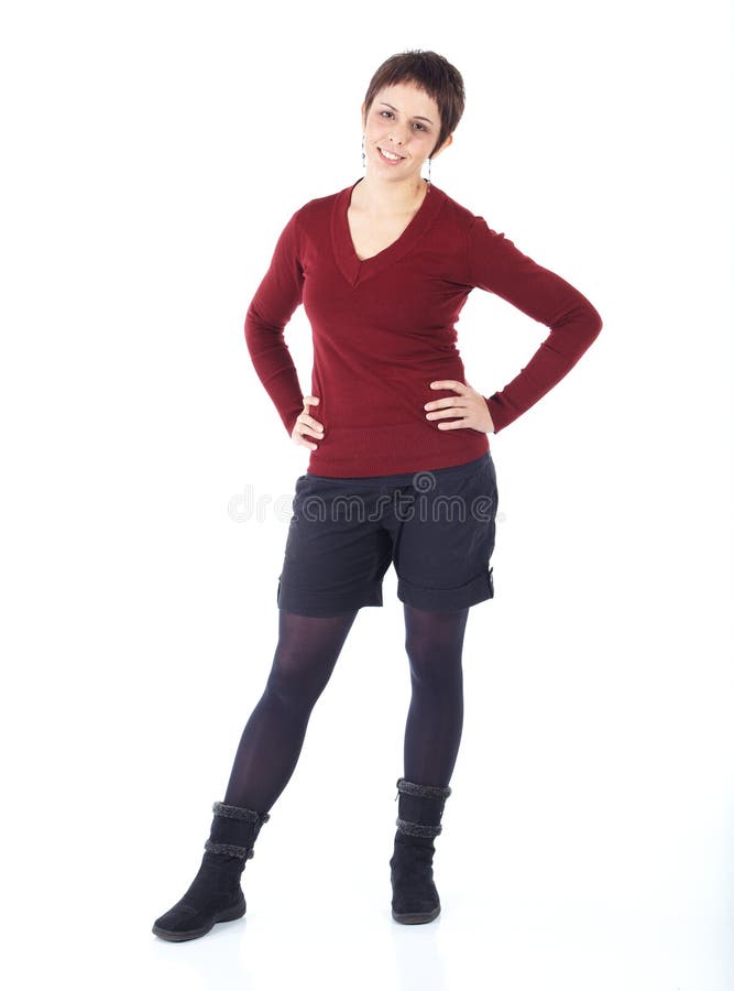 154 Young Woman Short Shorts Stockings Stock Photos - Free & Royalty-Free  Stock Photos from Dreamstime