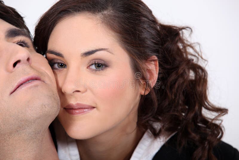 Young affectionate couple stock photography