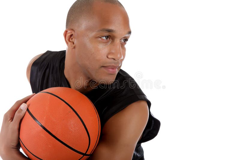 Young African American Basketball Player Stock Photo - Image of