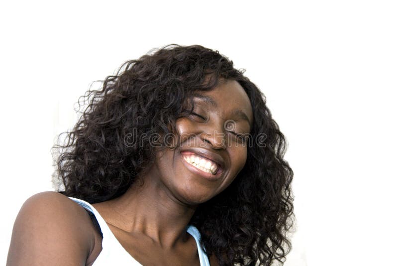 Young African American Female Laughing