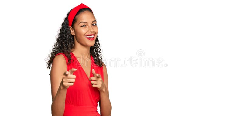 Young African American Girl Wearing Elegant and Look Pointing Fingers To Camera with Happy and Funny Face Stock Image - Image of cheerful, great: 226447625 Young African American Girl Wearing Elegant and Look Pointing Fingers To Camera with Happy and Funny Face Stock Image - Image of cheerful, great: 226447625