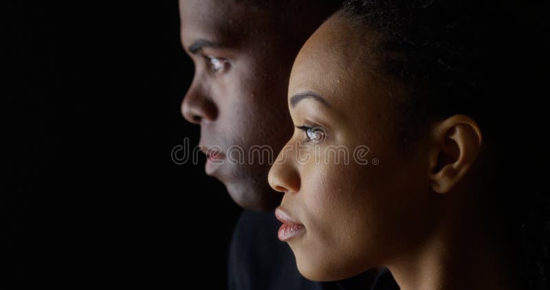 Young African American people on black background royalty free stock photos Young African American people on black background royalty free stock photos