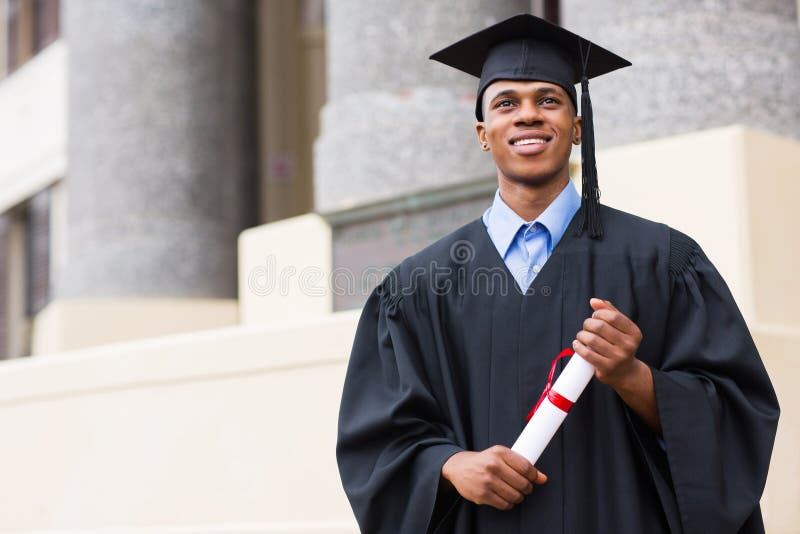 Young african graduate