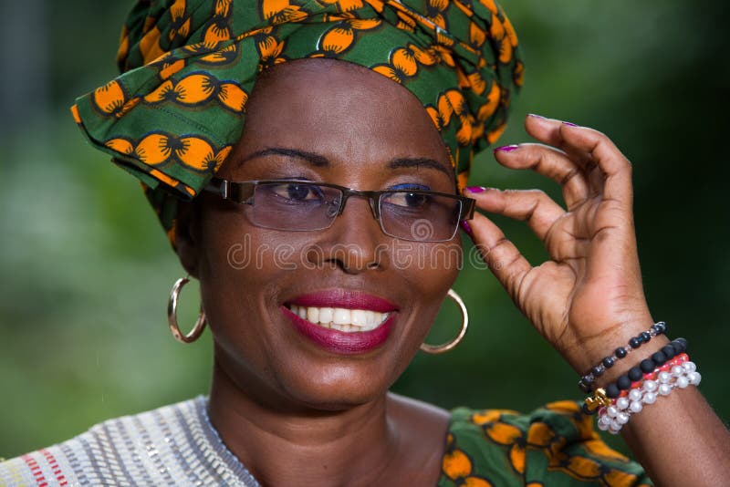 Close up of young african woman, happy royalty free stock image Close up of young african woman, happy royalty free stock image