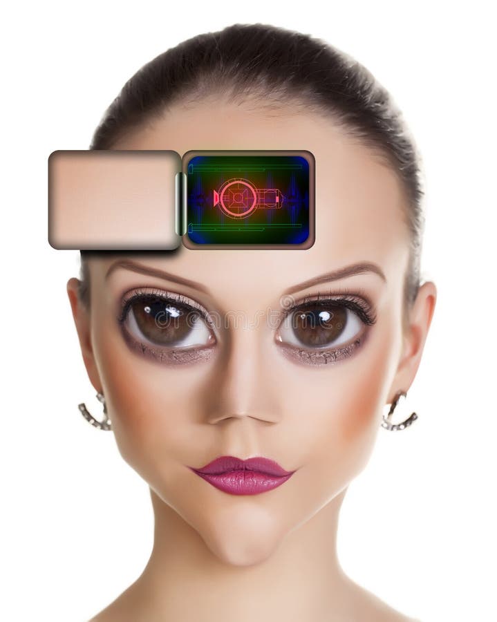 Young alien woman. royalty free stock images Young alien woman. royalty free stock images