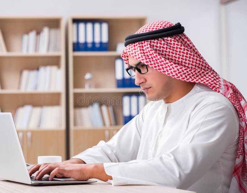 Young arab businessman in business concept royalty free stock photo Young arab businessman in business concept royalty free stock photo