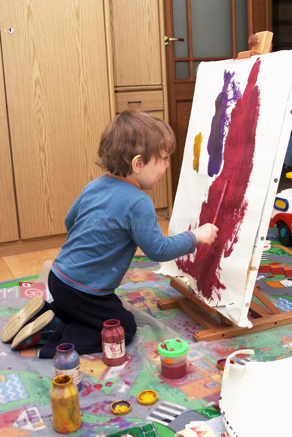 Young artist royalty free stock photo