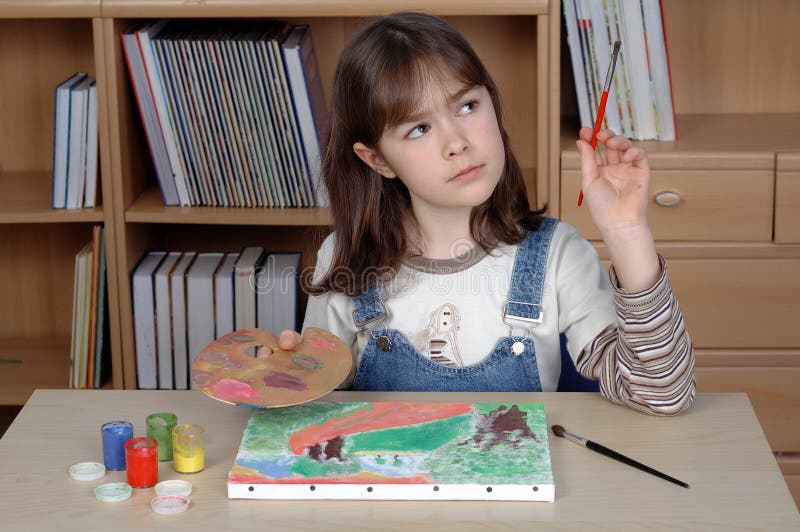 Young artist royalty free stock photo