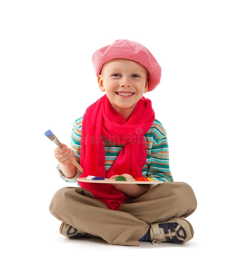 Young artist royalty free stock photo