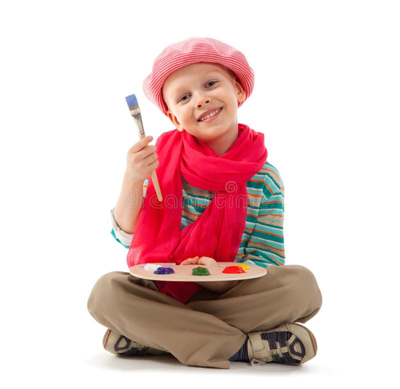 Young artist royalty free stock images