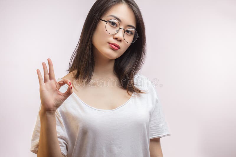 Asian Teen With Glasses