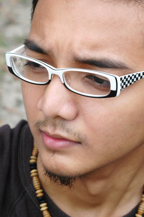 Young Asian Male Close Up royalty free stock images