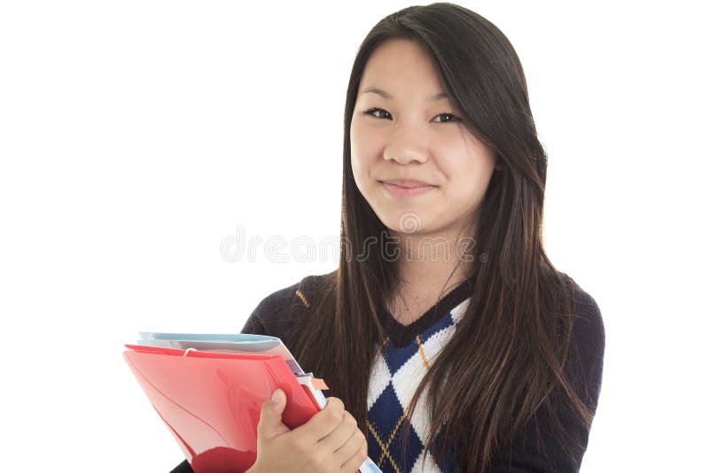 Young Asian student isolated on white background stock photos Young Asian student isolated on white background stock photos