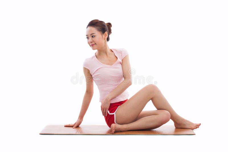 Young Asian woman exercise yoga