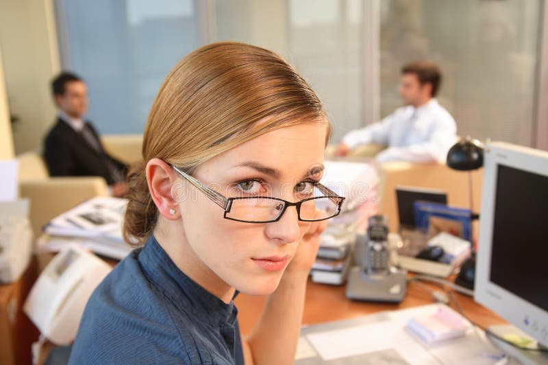 young assistant in her office potrait royalty free stock photography young assistant in her office potrait royalty free stock photography