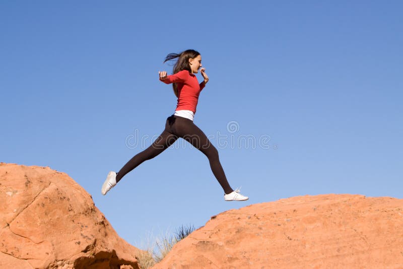 Young Athletic Woman Running Stock Photo Image of athletic, model