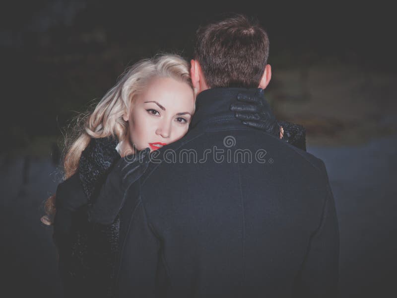 Young attractive couple stock image