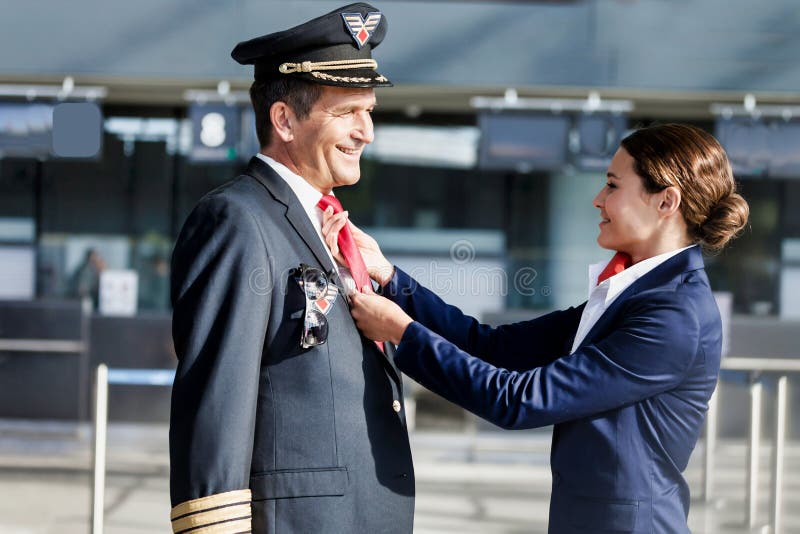 flight attendant neck tie