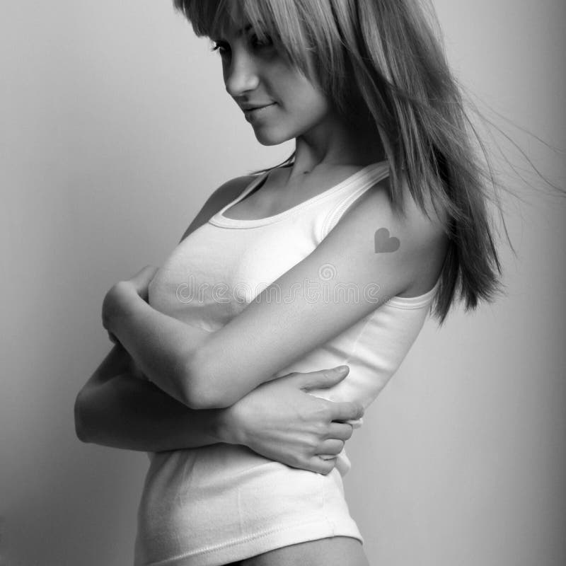 Young attractive lady royalty free stock photography